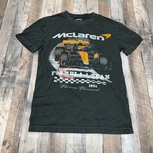 McLaren T Shirt Mens XS Black Racing Team Graphic Formula 1
